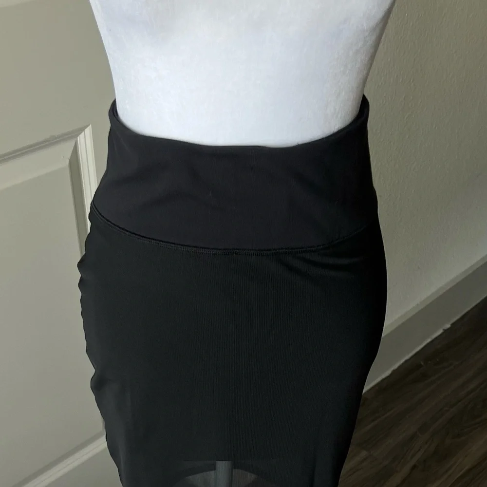 Lululemon Athletica lab Black mini and Midi Pencil Skirt